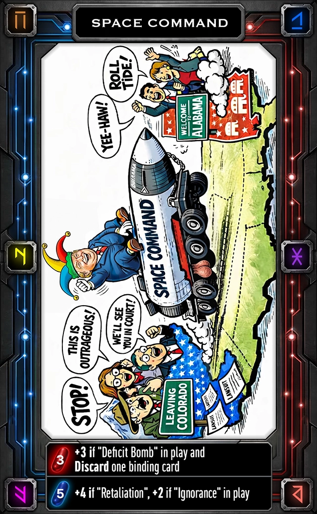 Presidency or Prison card: Space Command